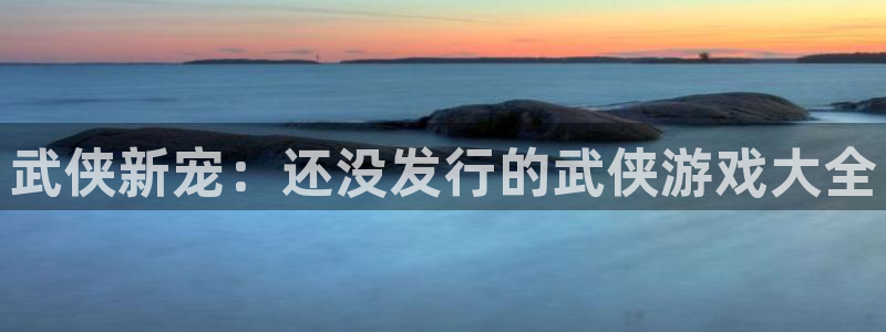 新宝GG官网注册平台怎么注册不了：武侠新宠：还没发行的武侠游戏大全