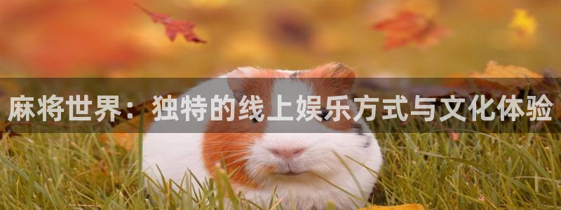 新宝GG价格：麻将世界：独特的线上娱乐方式与文化体验